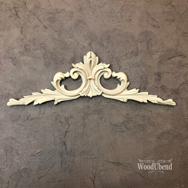 Woodubend bendable when heated SKU 1392 41X10.8 cm Decorative Pediment Applique
