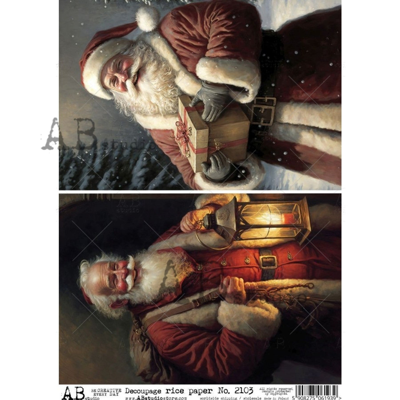 AB Studios Rice Paper 2 SANTAS (AI) 2103