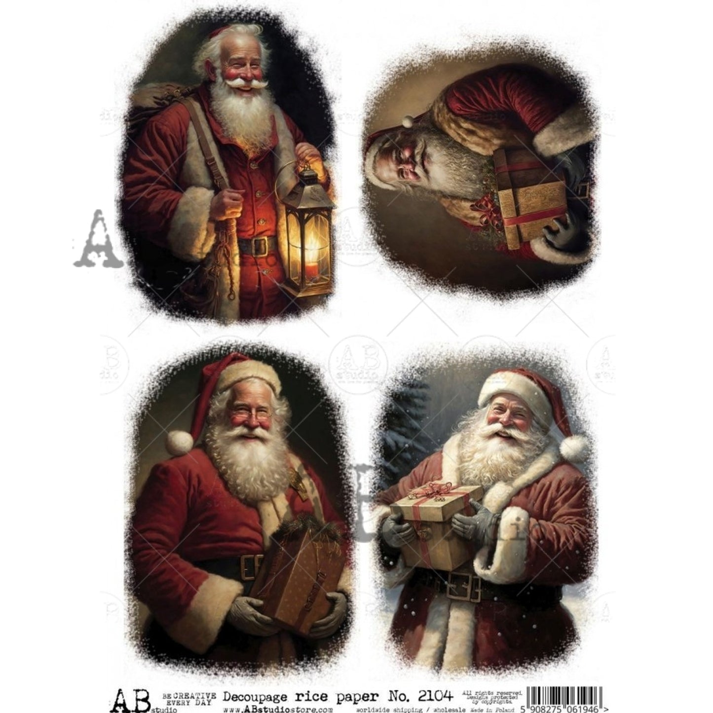 AB Studios Rice Paper 4 SANTAS (AI) 2104
