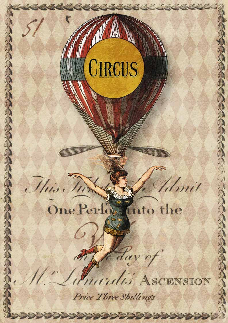 Decoupage Queen, Flying girl Rice Paper A4 (8.3 X 11.7 INCHES)