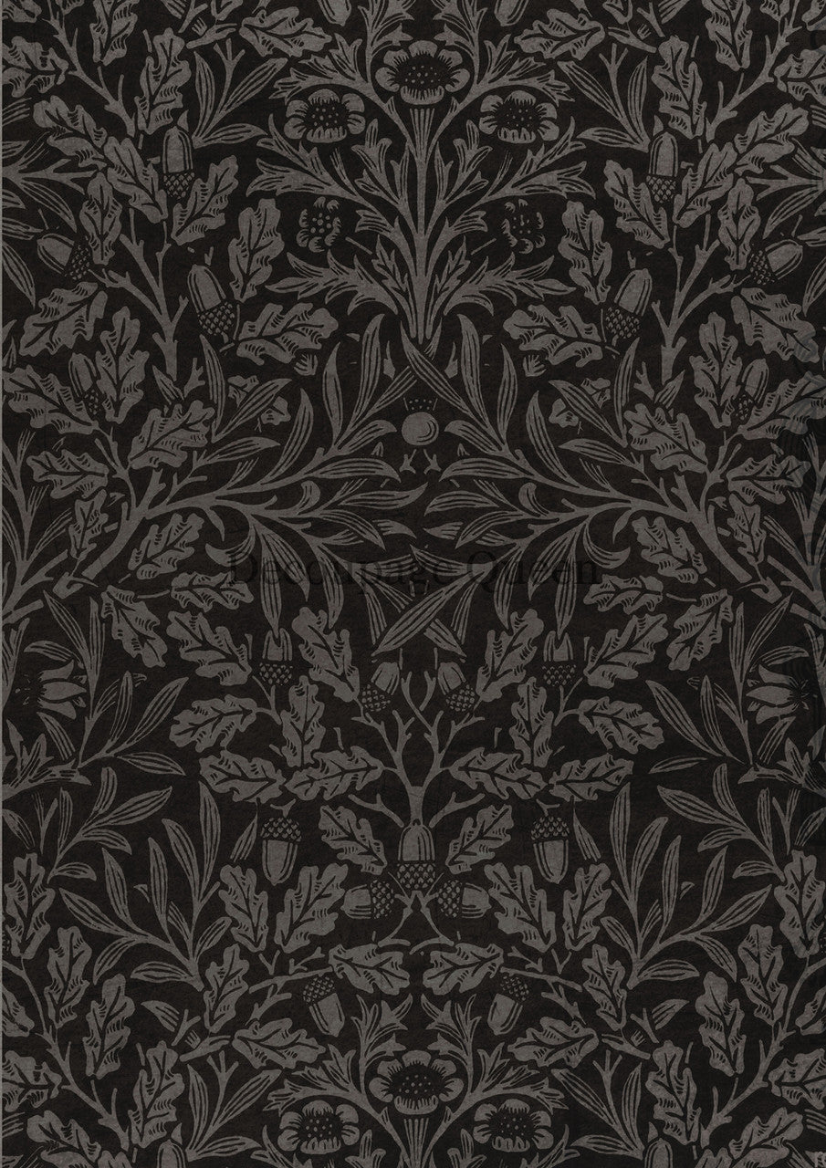 Decoupage Queen Cottage Damask Rice Paper A3(11.7X 16.5 INCHES)