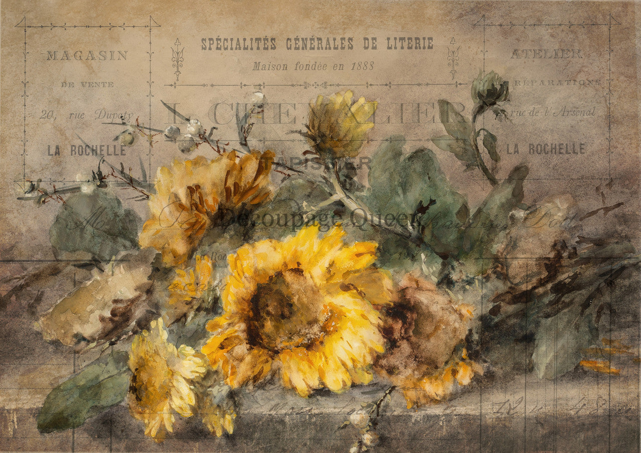 Decoupage Queen Rochelle Rice Paper A4 (11.7X 8.3 INCHES)