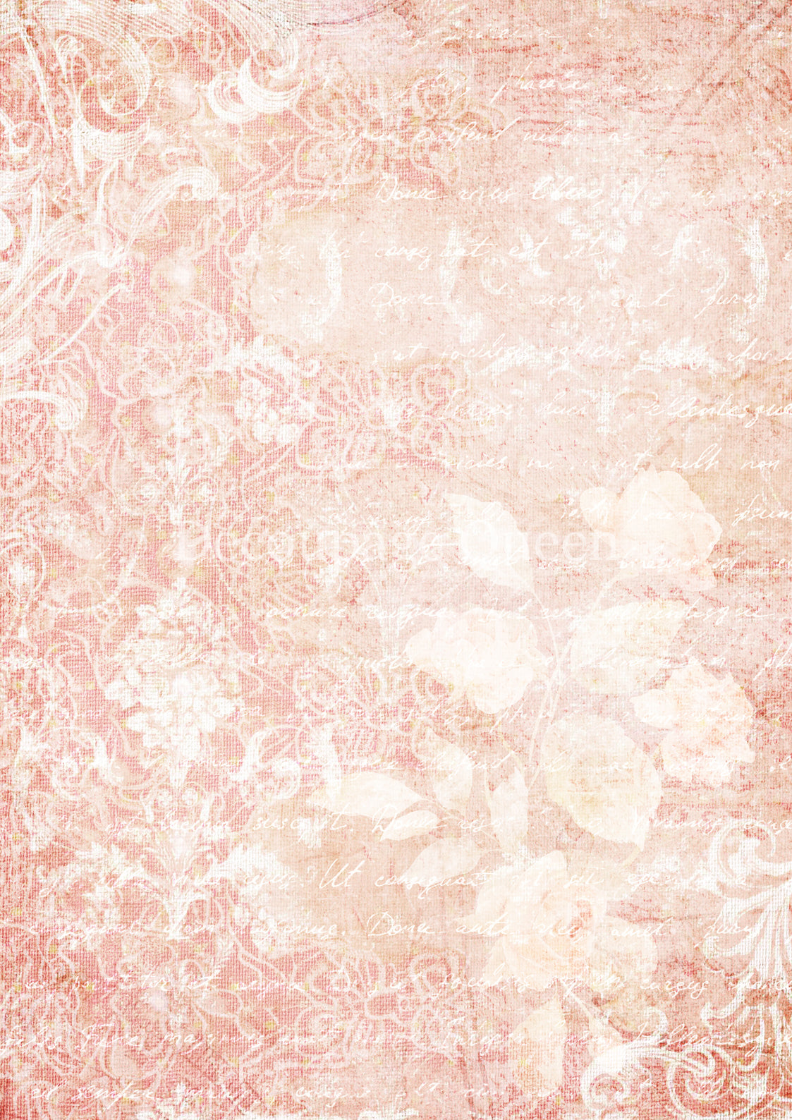 Decoupage Queen PINK TEXTURE Rice Paper spring 2025 A4