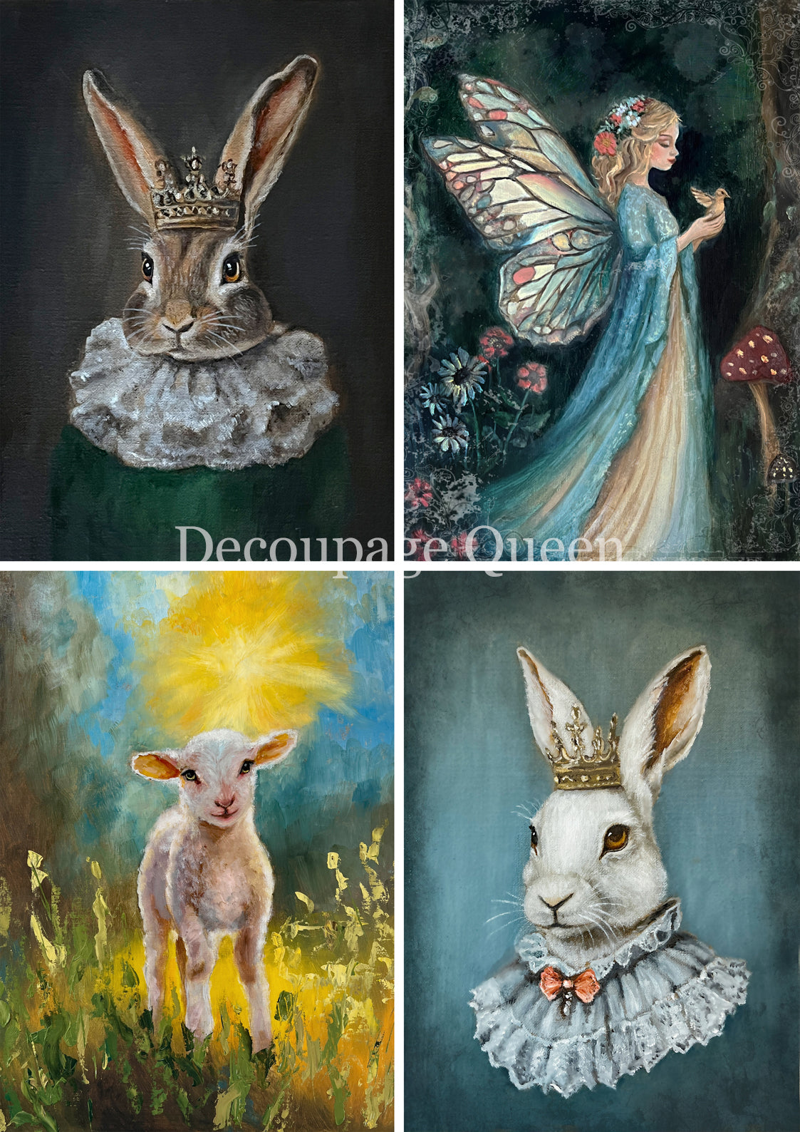 Decoupage Queen TERESA RENE ART FOUR PACK Rice Paper spring 2025 A4