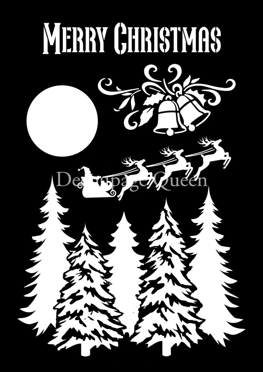 Decoupage Queen SANTA'S SLEIGH A 4