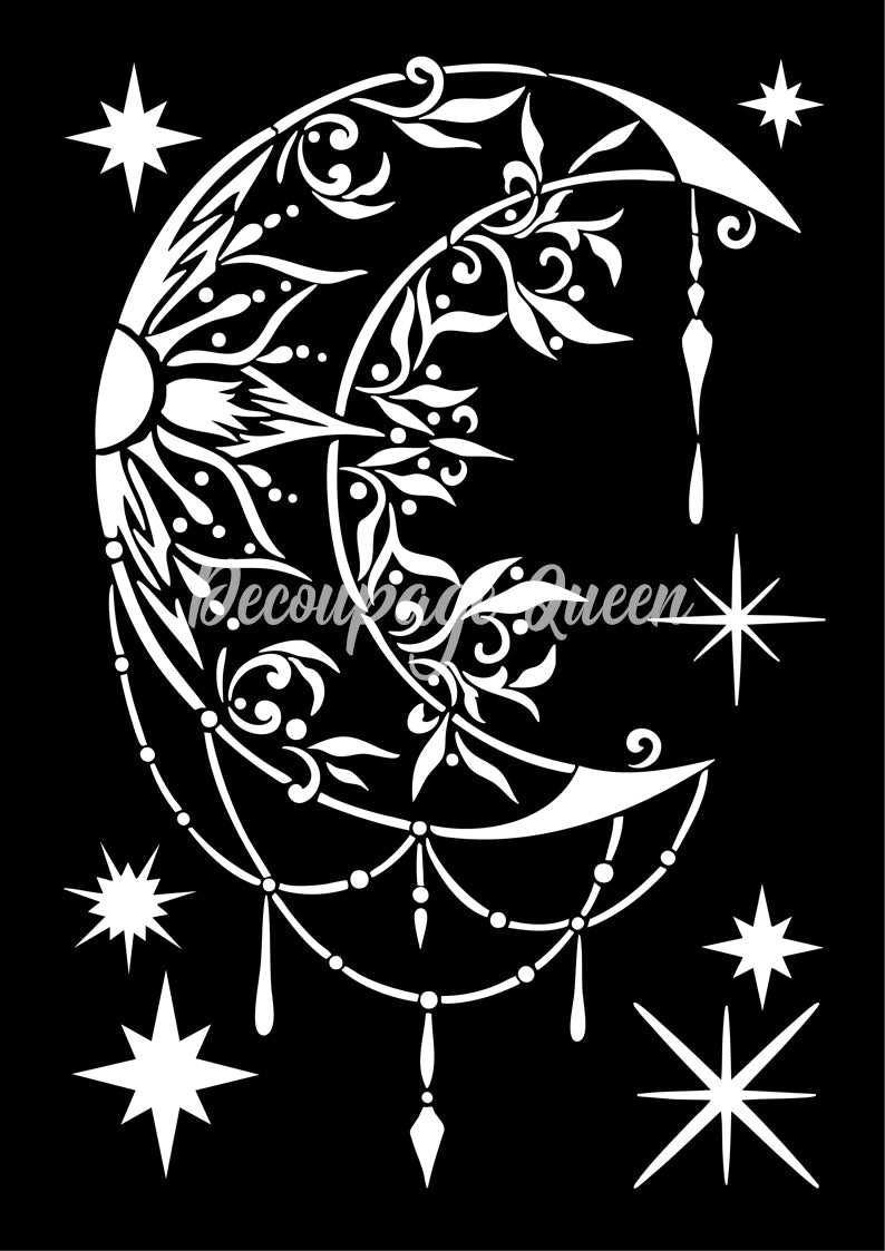 Decoupage Queen Stencil - Dainty and the Queen CELESTIAL SPRING 2025