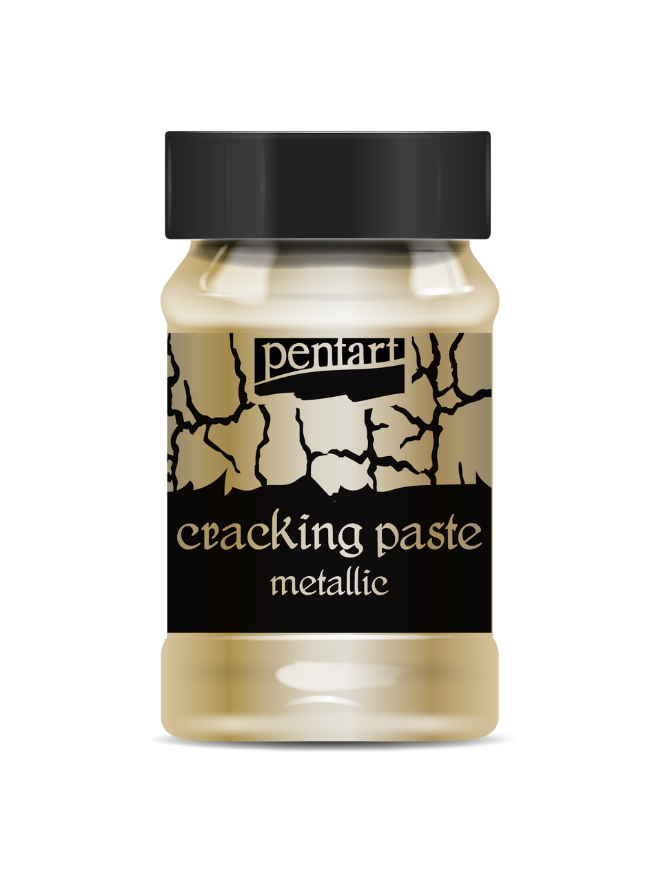 Pentart Cracking Paste Metallic 100ml this is component 2 of a 2 part crackle system