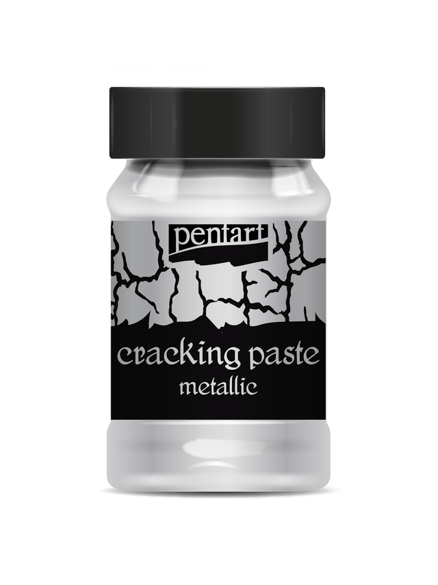 Pentart Cracking Paste Metallic 100ml this is component 2 of a 2 part crackle system