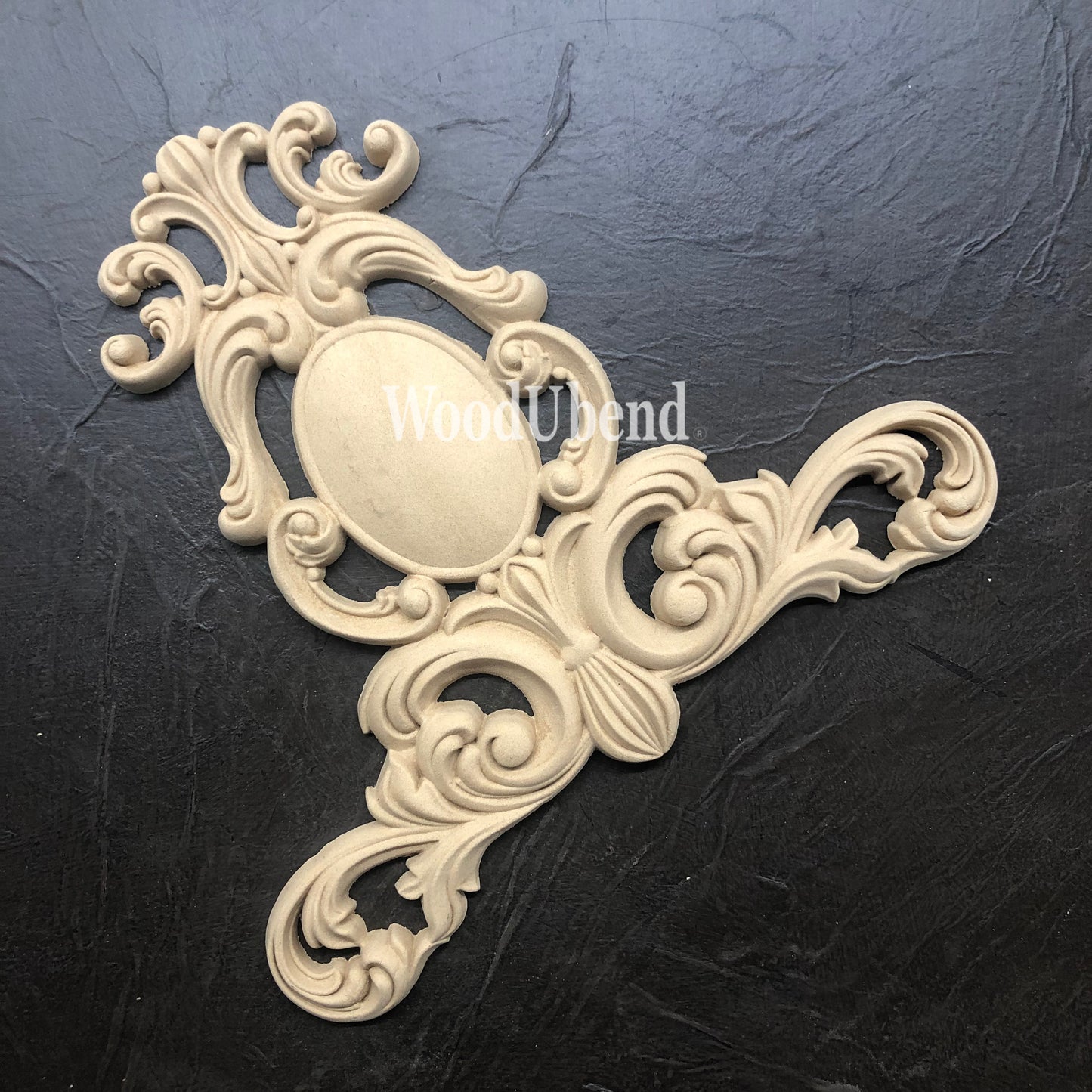 woodubend 21.5 x24.5 cm Decorative Large Ornate Applique Furniture Moulding SKU 1301 Bendable when heated
