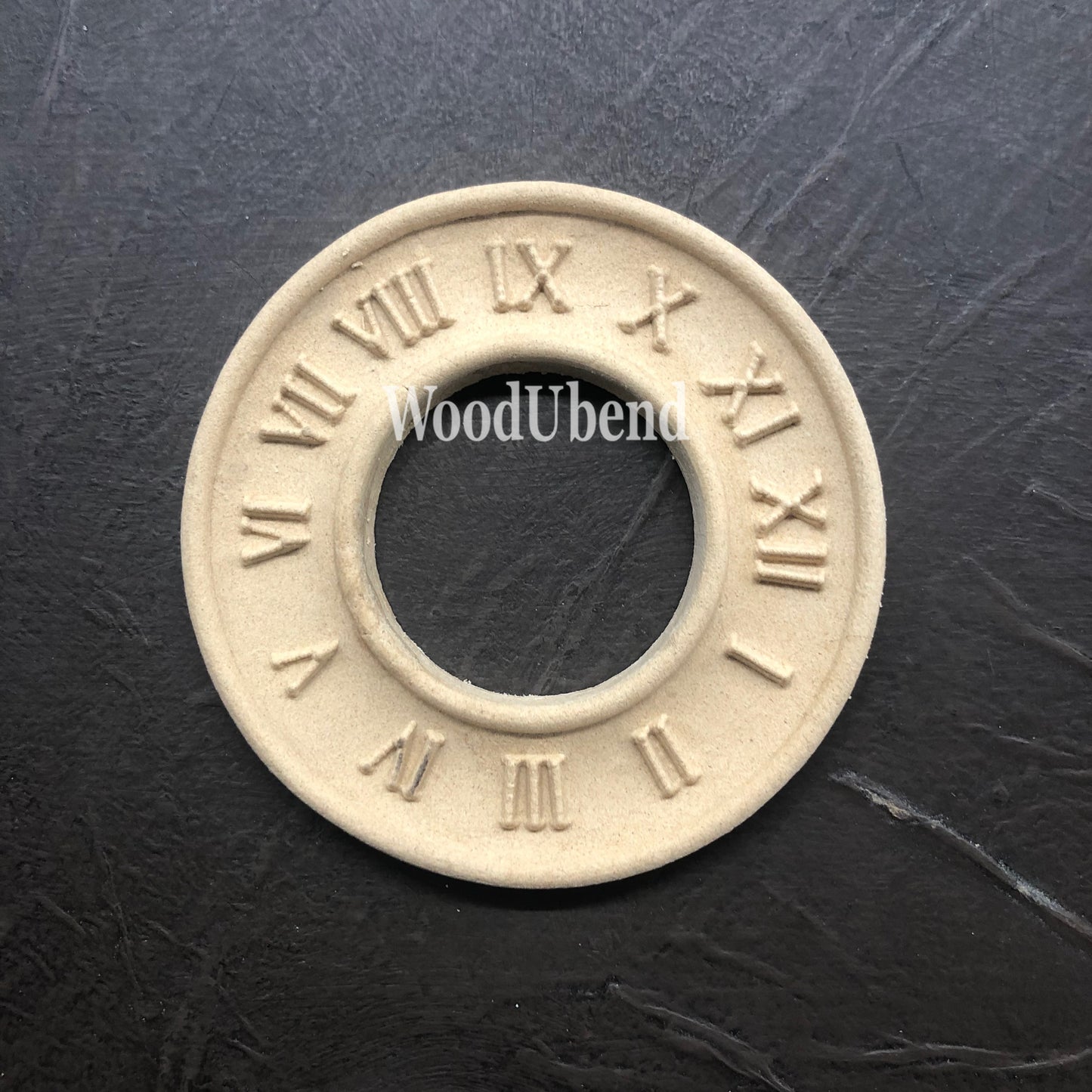 woodubend 8.5cm Decorative Clock with Roman numerals SKU 1423 bendable when heated