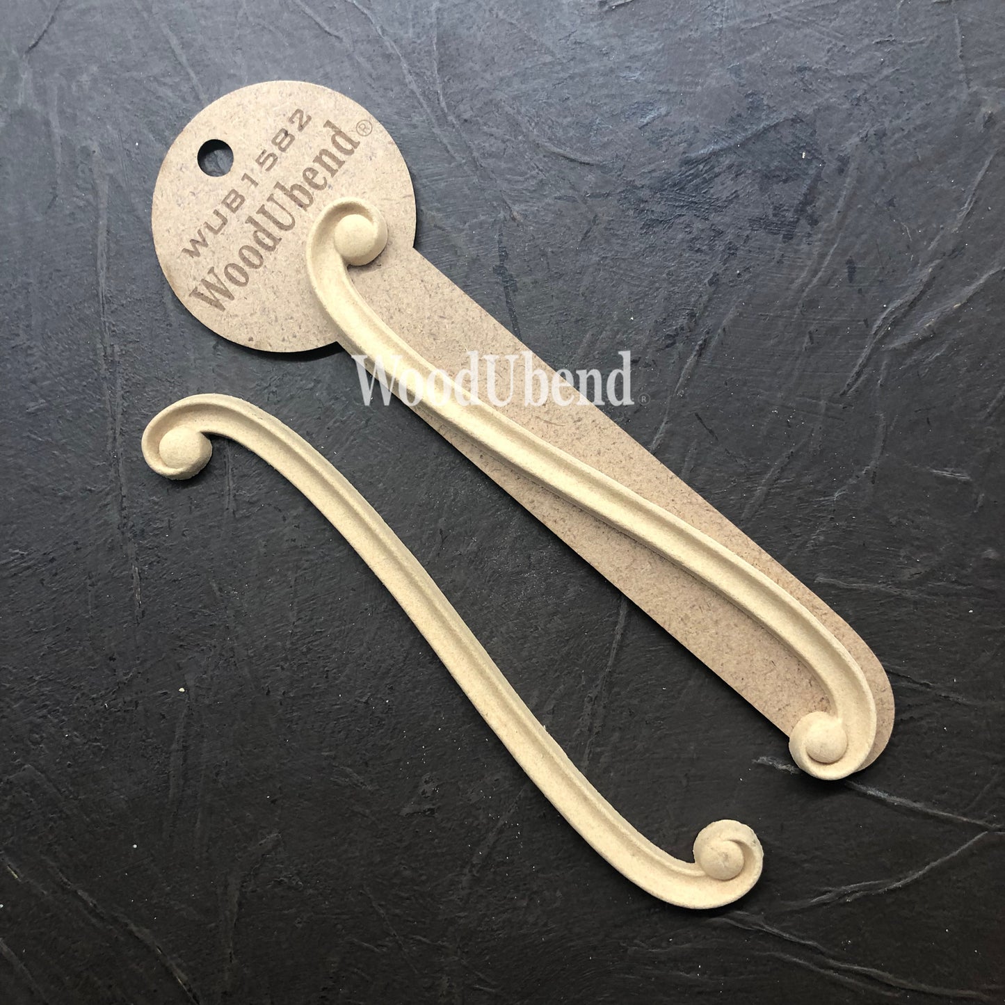woodubend set of 2 Decorative Drops WUB1582 17x3cm bendable when heated