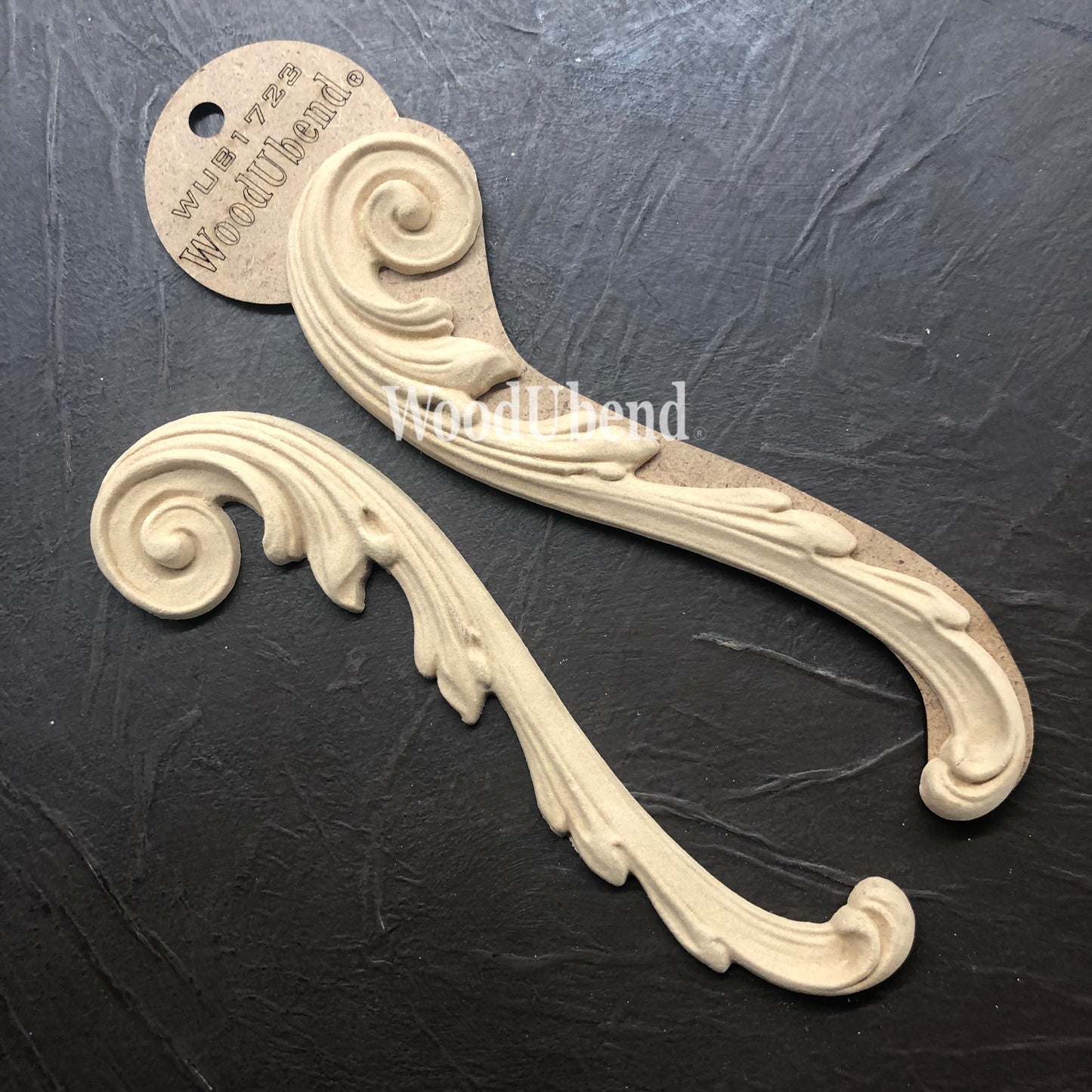 Woodubend bendable when heated a pair of Decorative Scrolls WUB1723 19.5×5.5cm