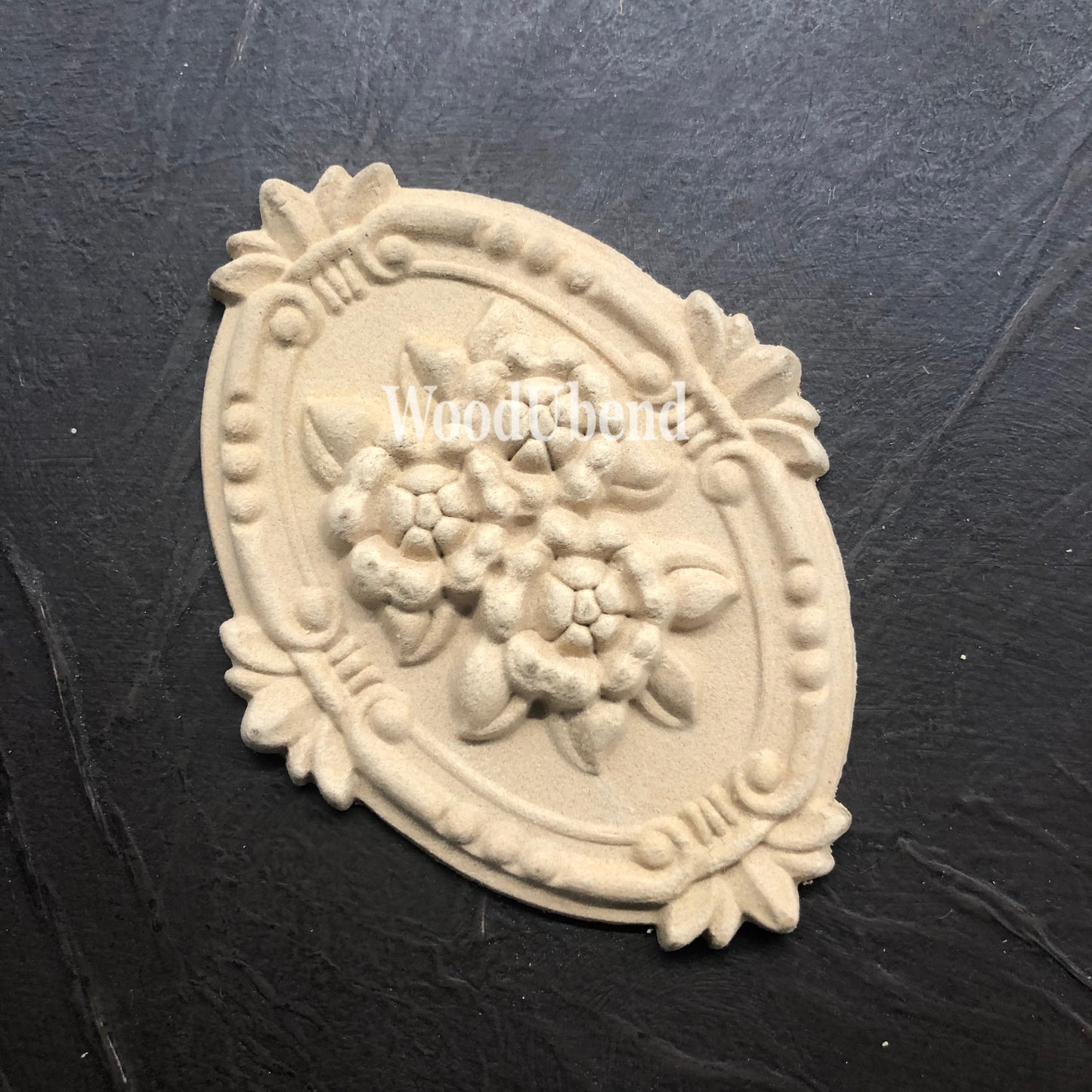 Woodubend bendable when heated Floral Plaque WUB2098 12×9.8cms