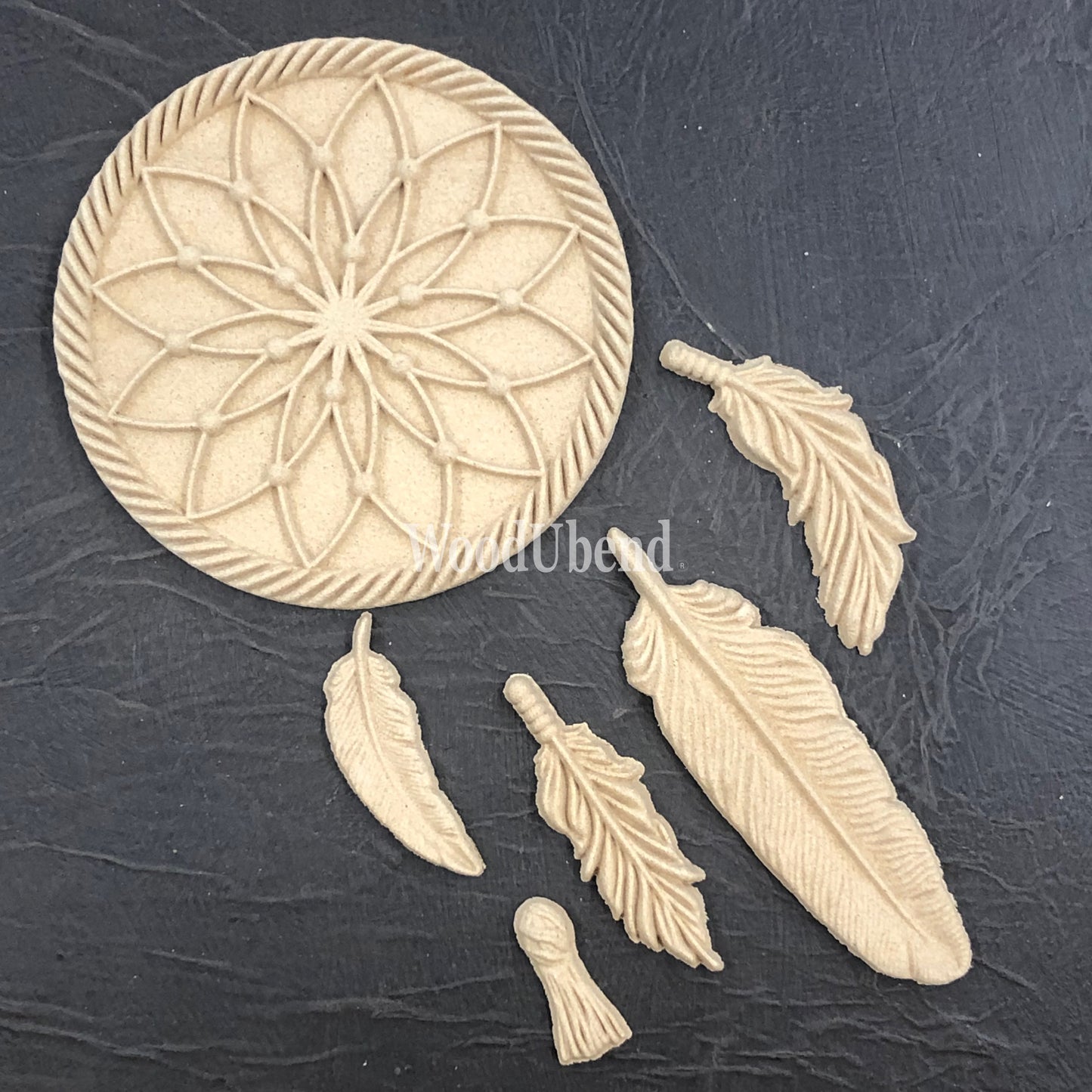 Woodubend bendable when heated Applique Dreamweaver WUB2164 14.7x11x1 cms