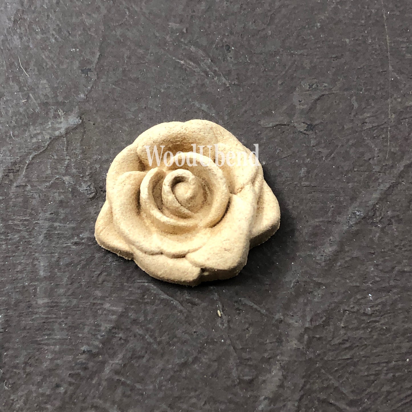 woodubend 2.9cm x 2.9cm, Flower, Decorative Furniture Applique Moulding, SKU 0328 bendable when heated