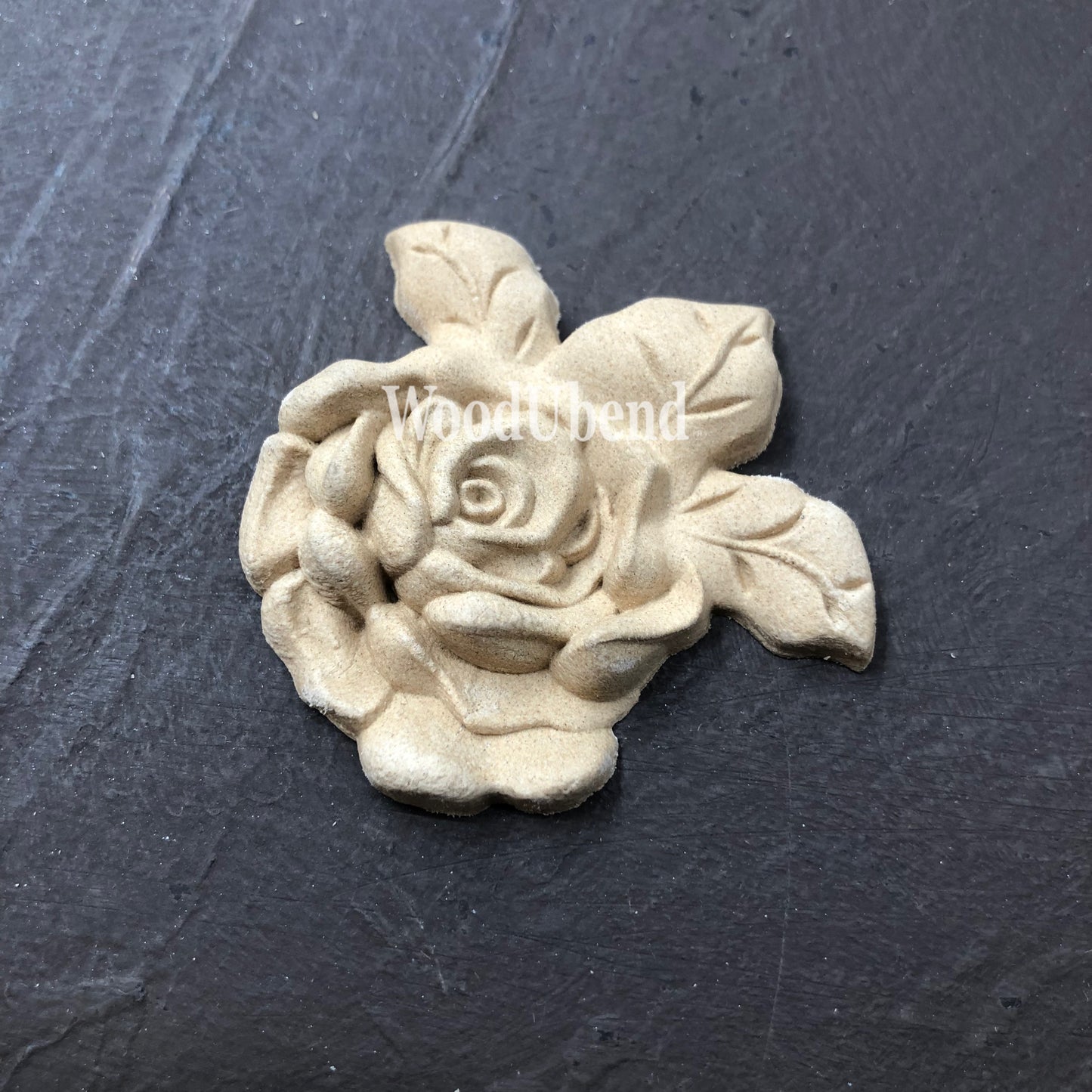 Woodubend Three Leaf Roses WUB0465 5x5cm bendable when heated