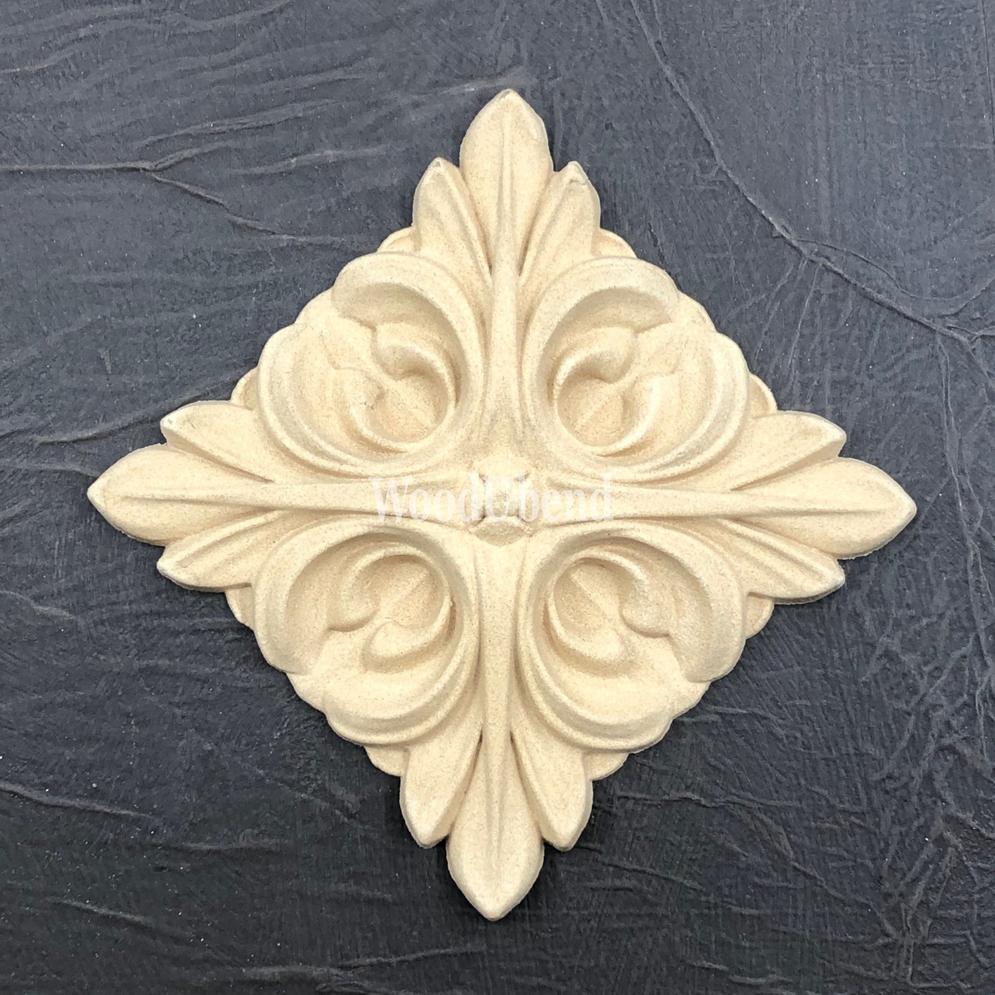 Woodubend bendable when heated Square Floral Centrepiece JMM WUB 6047 9x9x1 cm
