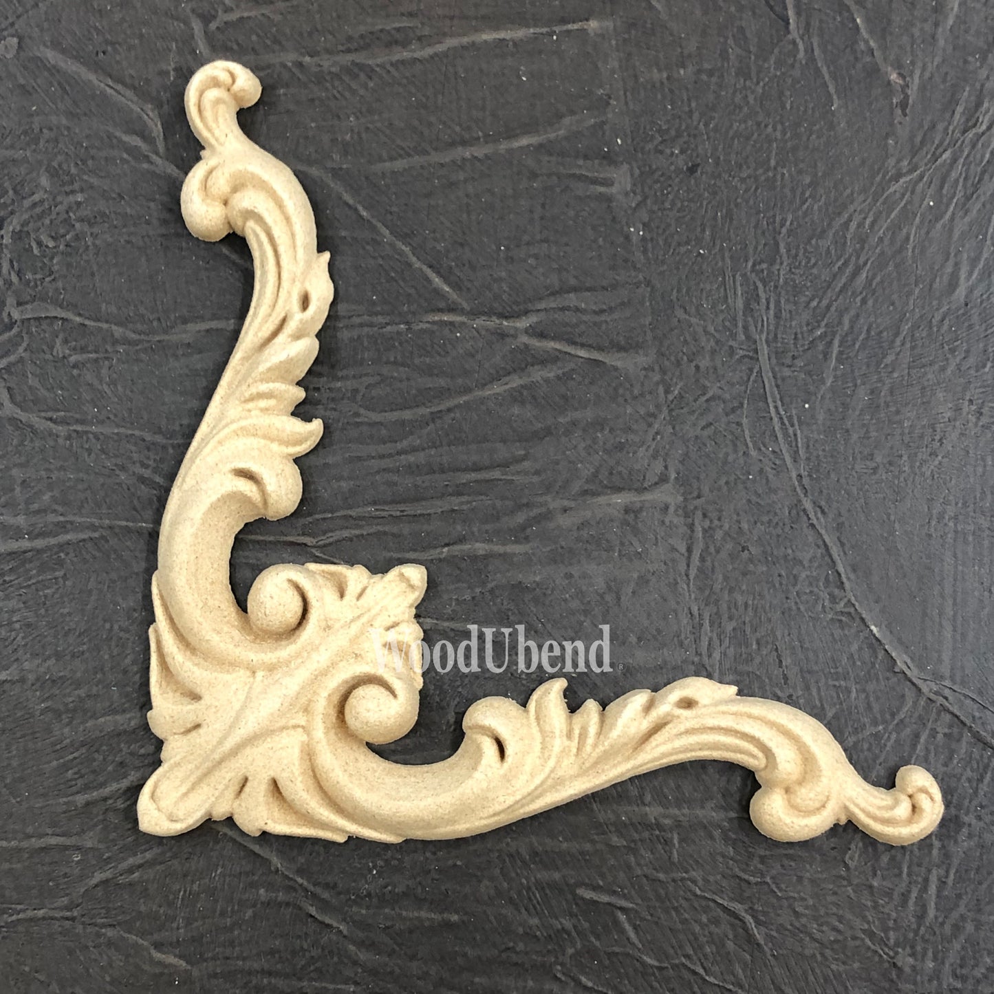 Woodubend bendable when heated Corner Scroll WUB 6105 18x10x0.8 cms