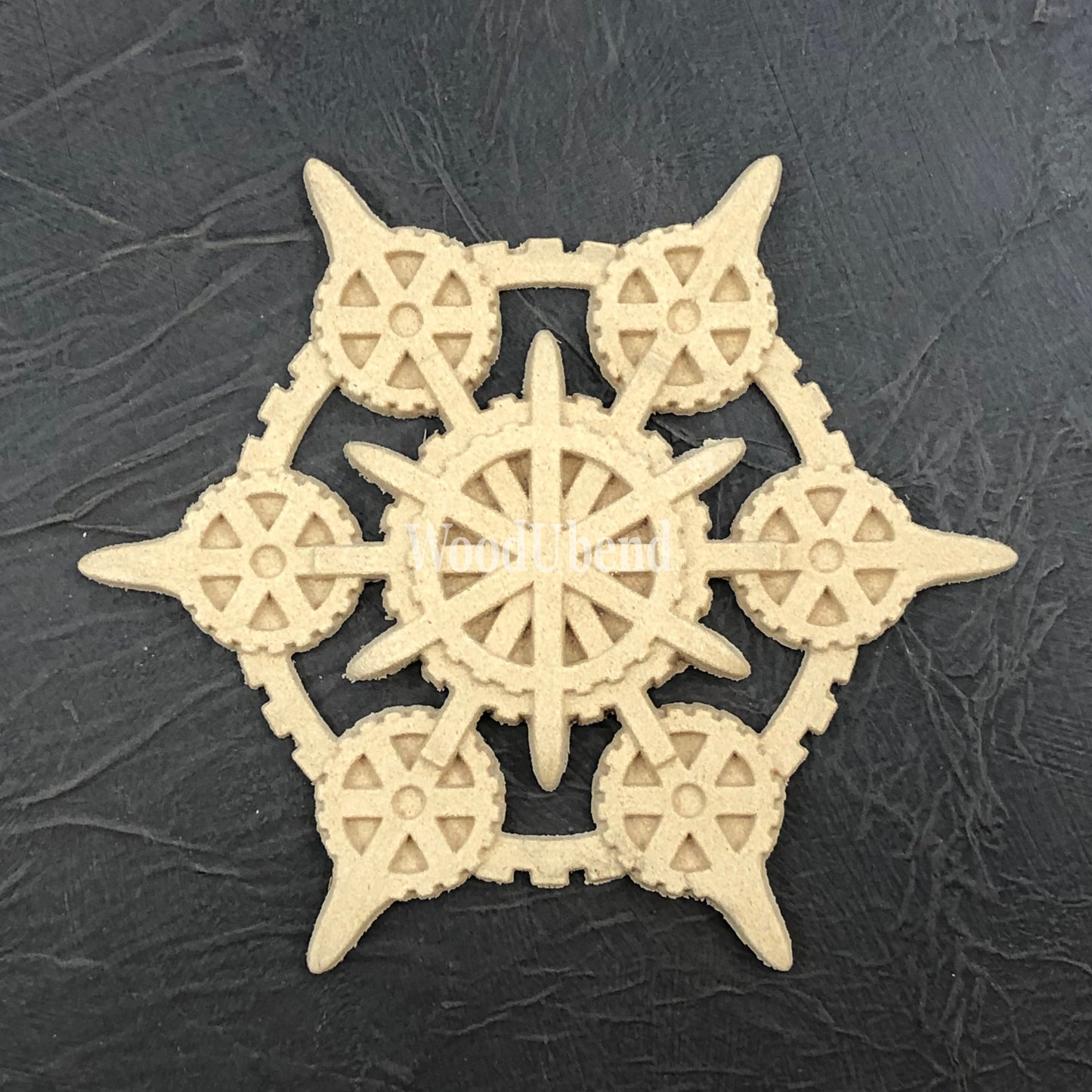 Woodubend bendable when heated Applique Nautical Steampunk WUB 6113 15.5×15.5×1 cms
