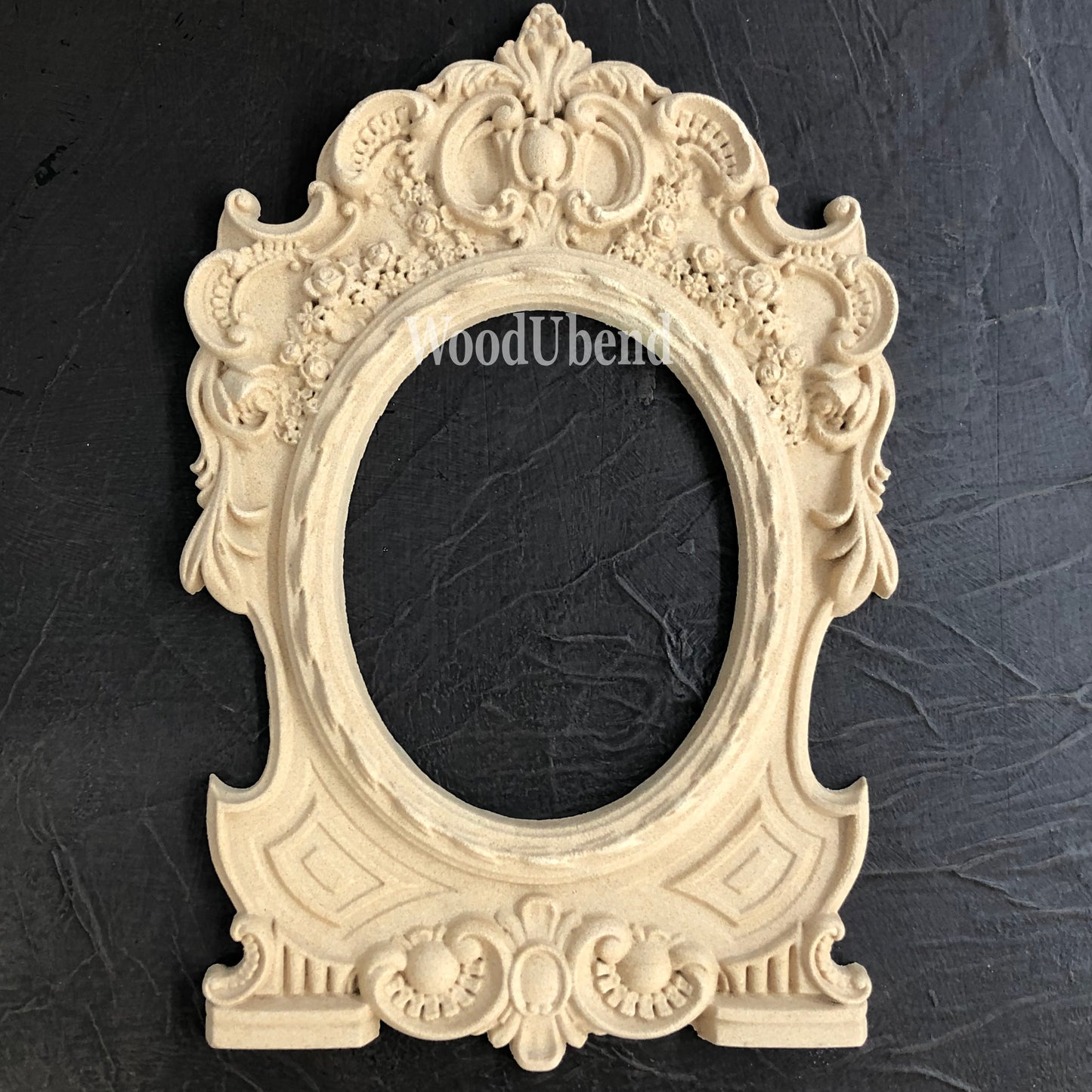Woodubend bendable when heated Ornate Frame with Pediment WUB 6114 26x18x1.5 cms
