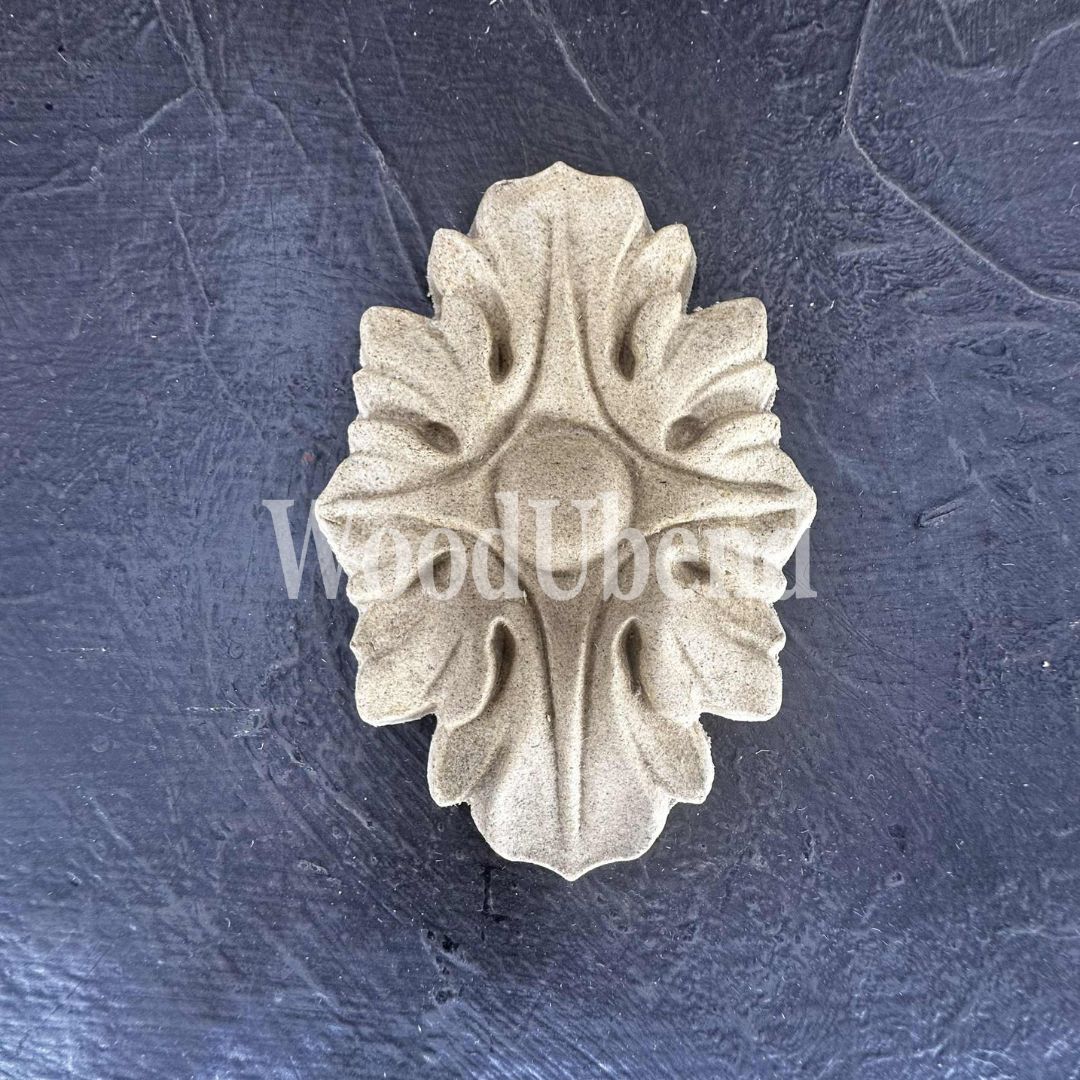 Woodubend bendable when heated Leafy Plaque WUB7002 8×5.6x1cm