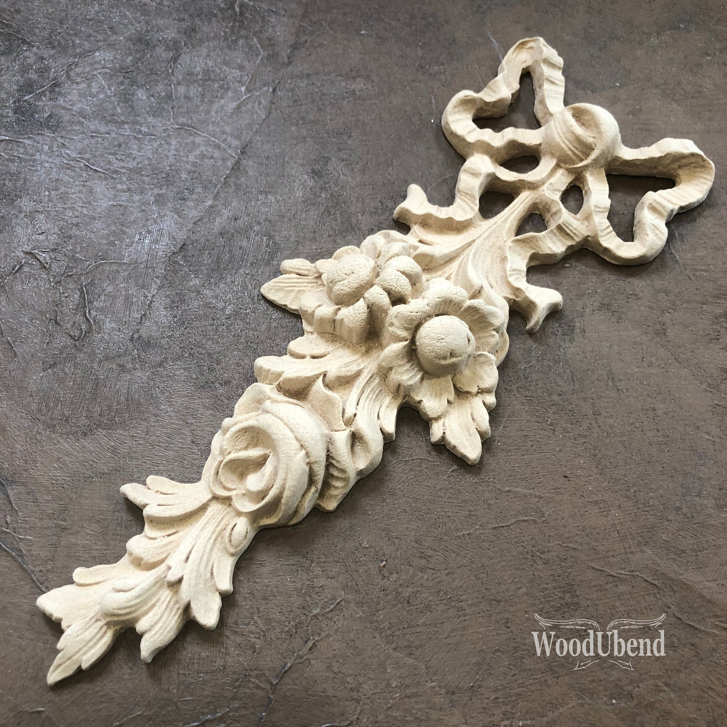woodubend 9 x 26cm, Decorative Delicate Scroll, Furniture Moulding, SKU 1726 bendable when heated