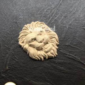 woodubend 4.7 x 3.5 cm Lion head decorative Applique/ Woodubend Furniture Moulding SKU 1458 bendable when heated