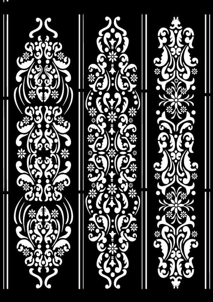 Decoupage Queen Stencils A4 8.3 X 11.7 inches