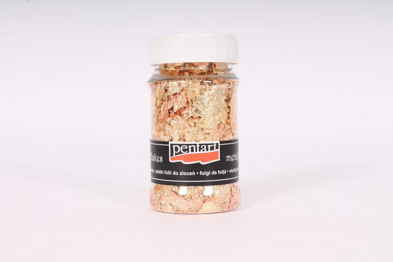Pentart Metal Flakes 100ml, mixed