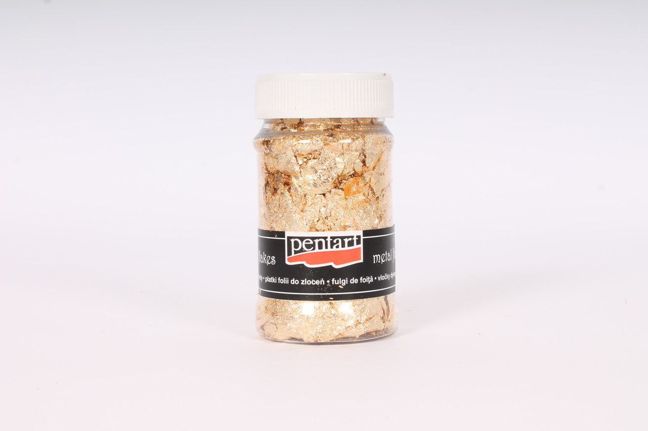 Pentart Metal Flakes 100ml, mixed