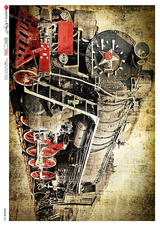 Paper Designs VEHICLES 0040 RICE PAPER A3 (11.7 X 16.5 INCHES)