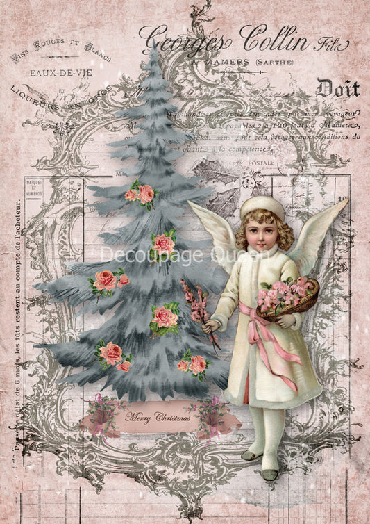 Shabby Angel Rice Paper A3 (11.7 X 16.5 INCHES)