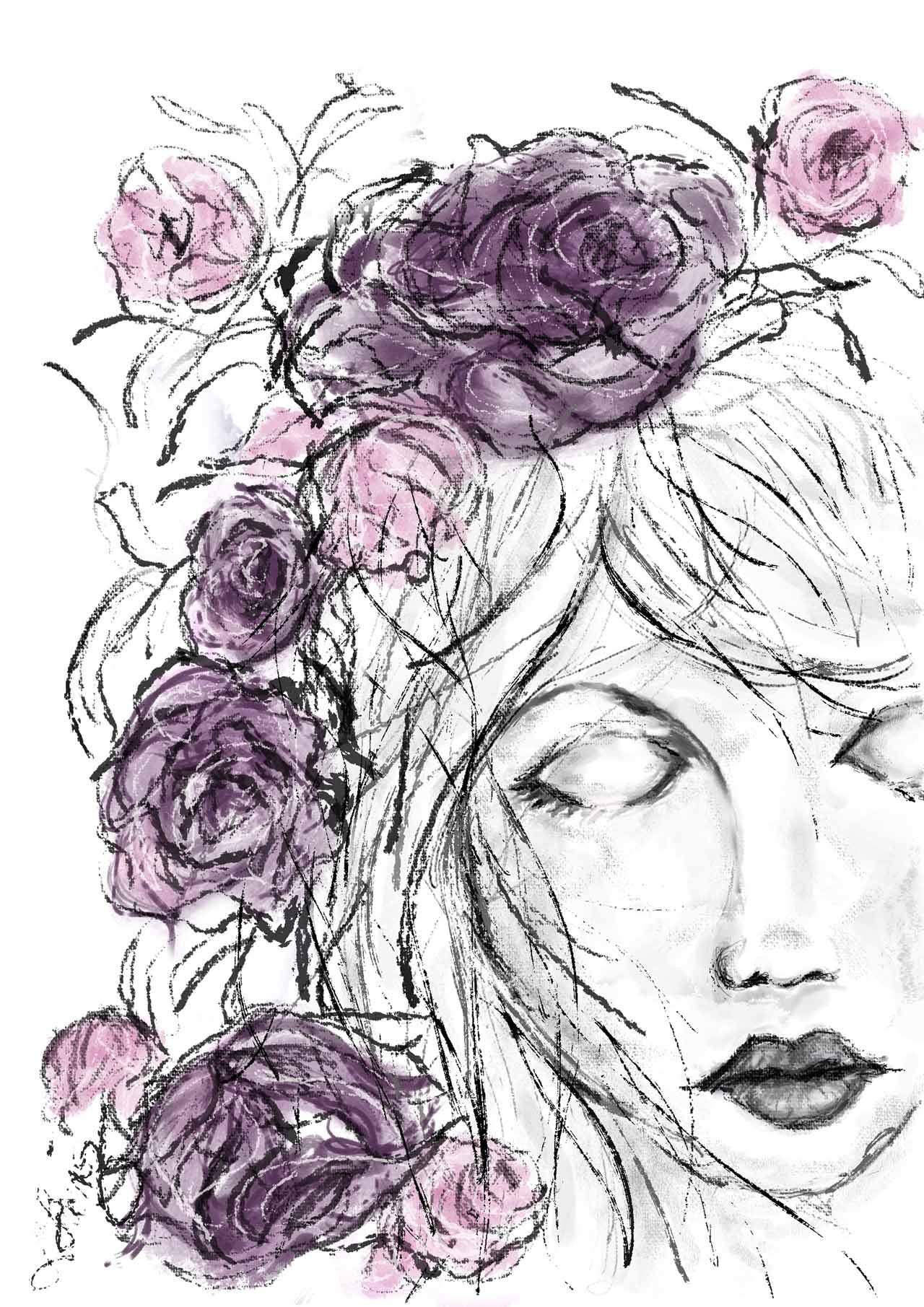 Decoupage Queen, Sweet and Sassy Passionate RICE PAPER A4 (8.3 X 11.7 INCHES)