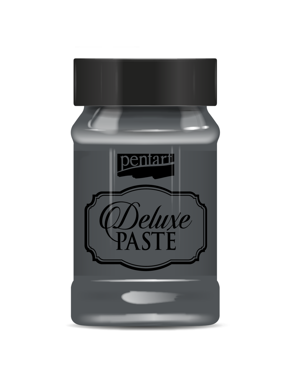 Pentart deluxe paste 100 ml anthracite
