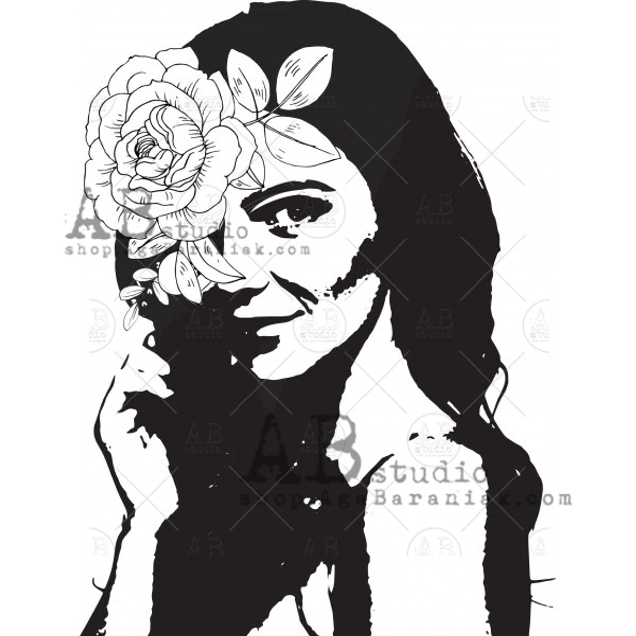 AB Studios Rice Paper B&W Face A4 (8.3 X11.7 INCHES )