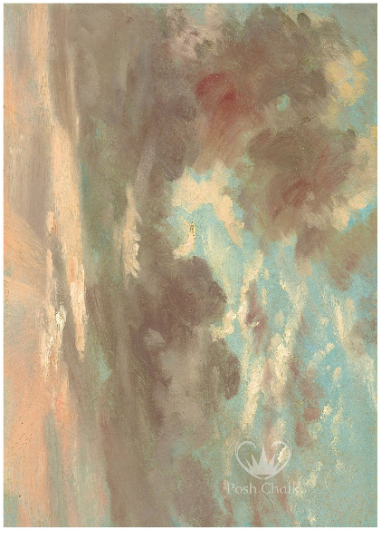 Posh Chalk Deluxe Decoupage Paper Dusky Sky A1 (23.4 x 33.1 inches)