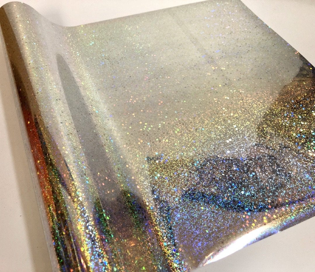 Glitter Stars Silver Foil