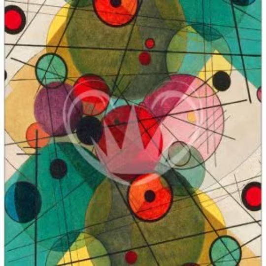 Posh Chalk Deluxe Decoupage Paper Intersecting circles A3 (11.7 X 16.5 INCHES)