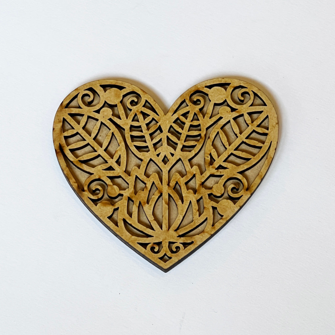 Decoupage Queen Life is beautiful HDF 3 inch Laser cut embellished heart