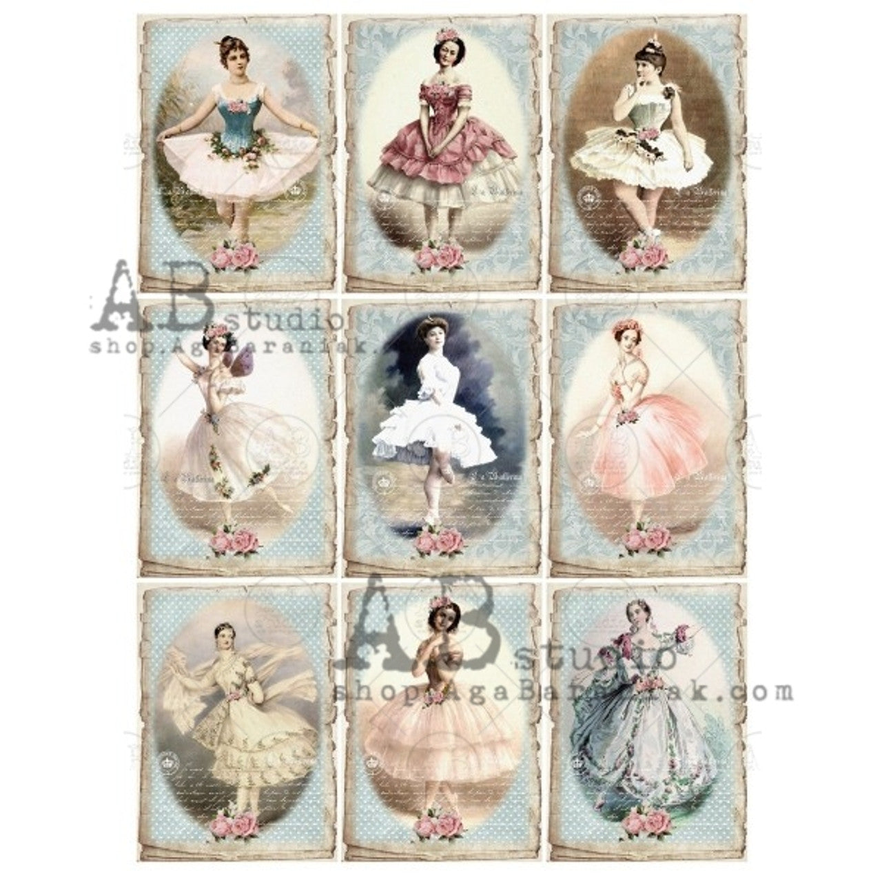 AB Studios Rice Paper Mini Dancers A4