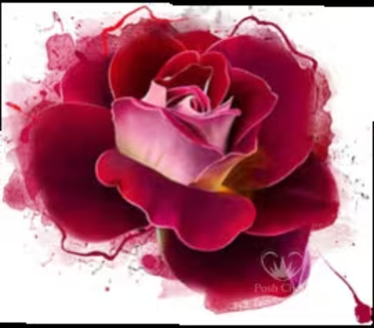 Posh Chalk Deluxe Decoupage Paper Radiant Rose A1 (23.4 x 33.1 inches)