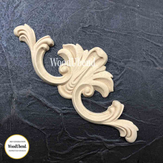 Woodubend bendable when heated one Pediment WUB0381 15.5x6cms