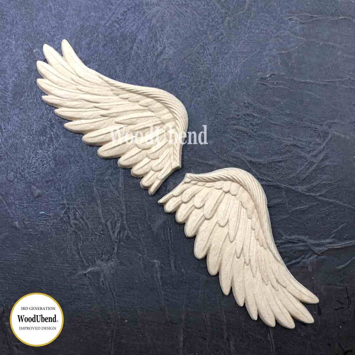 Woodubend bendable when heated pair of Wings WUB1206 12x6cm