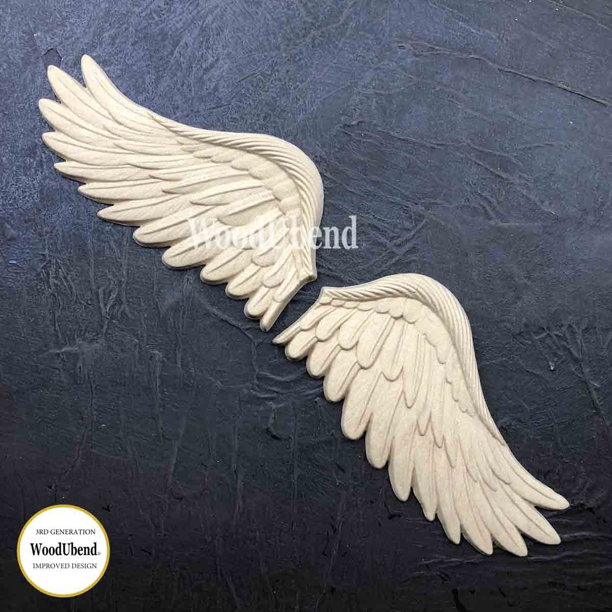 Woodubend bendable when heated pair of Wings WUB1207 15cm X 8.5cm