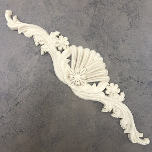 Woodubend bendable when heated Pediment Applique: (42.5 X 10.5 cm) SKU 1215