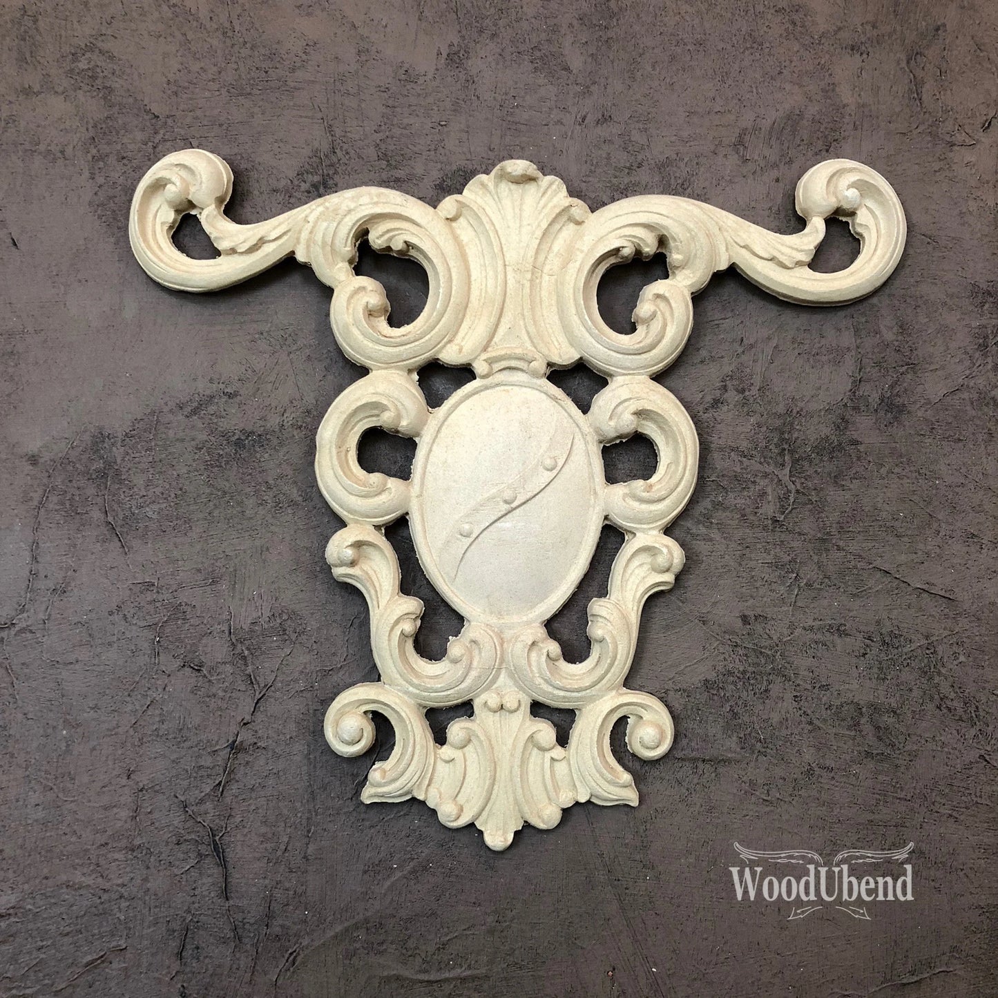 woodubend 21.5 x24.5 cm Decorative Large Ornate Applique Furniture Moulding SKU 1301 Bendable when heated
