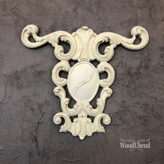 woodubend 21.5 x24.5 cm Decorative Large Ornate Applique Furniture Moulding SKU 1301 Bendable when heated