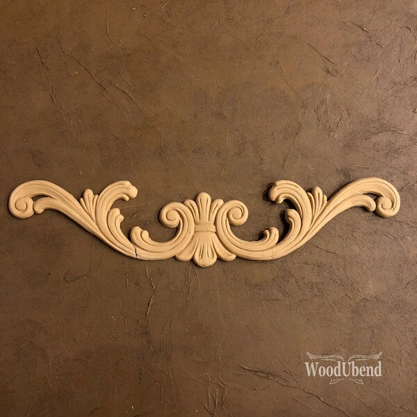 Woodubend bendable when heated SKU 1394  44.5x8.8cm Decorative Pediment Applique