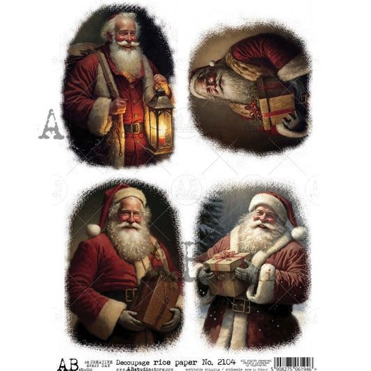 AB Studios Rice Paper 4 SANTAS (AI)   2104
