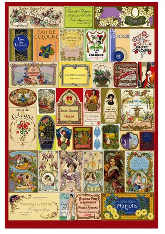 Calambour Rice Paper Vintage Perfume Labels A3 ( 12.5 X 18 INCHES)